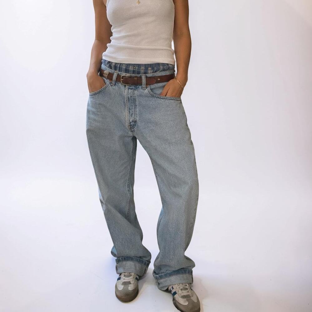 Vintage 90s GAP Blue Jeans Light Wash Button Fly Jeans USA